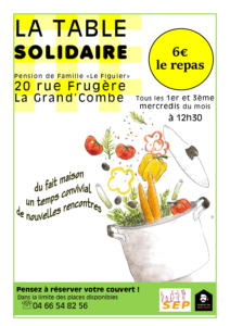 AFFICHE TABLE SOLIDAIRE septembre 2020