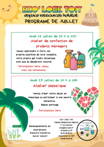 programme elt juillet