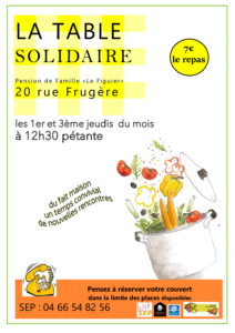 affiche table solidaire septembre