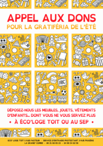 Affiche appel aux dons gratiféria