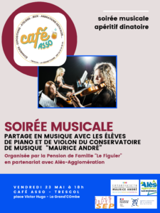 SOIREE MUSICALE 23 MAI 2025