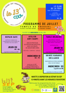 programme juillet 13 cool